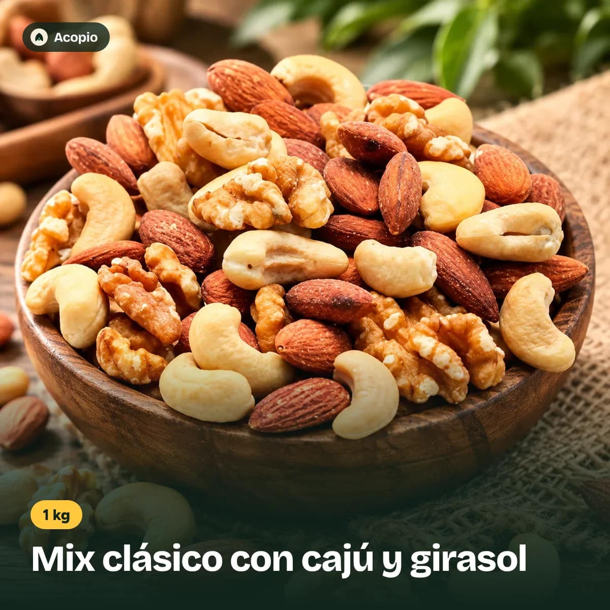 Mix Clásico con cajú y girasol x 1 kg